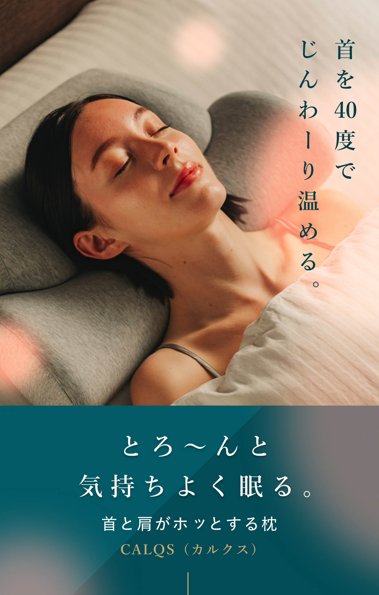 首と肩がホッとする枕(ベーシック)|CALQS【NHP01-SB】