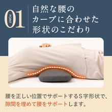 Load image into Gallery viewer, 腰がホッとする腰枕【HLP01-REC】
