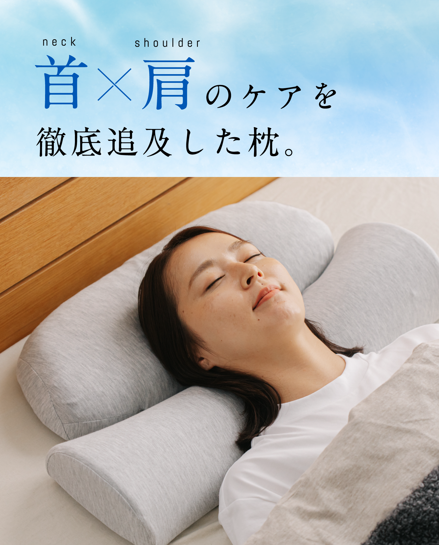 公式】首と肩のことだけを考えたダブル枕PLUS | 高め・低め